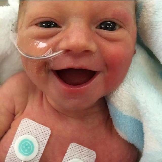 Vinje writes, "This picture was one I looked at often to get me through the ups and downs of our NICU days. Life is so precious." 