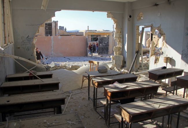 Nearly 6,500 Syrian schools have been closed or destroyed since 2011, putting more and more children on the streets. This makes them vulnerable.