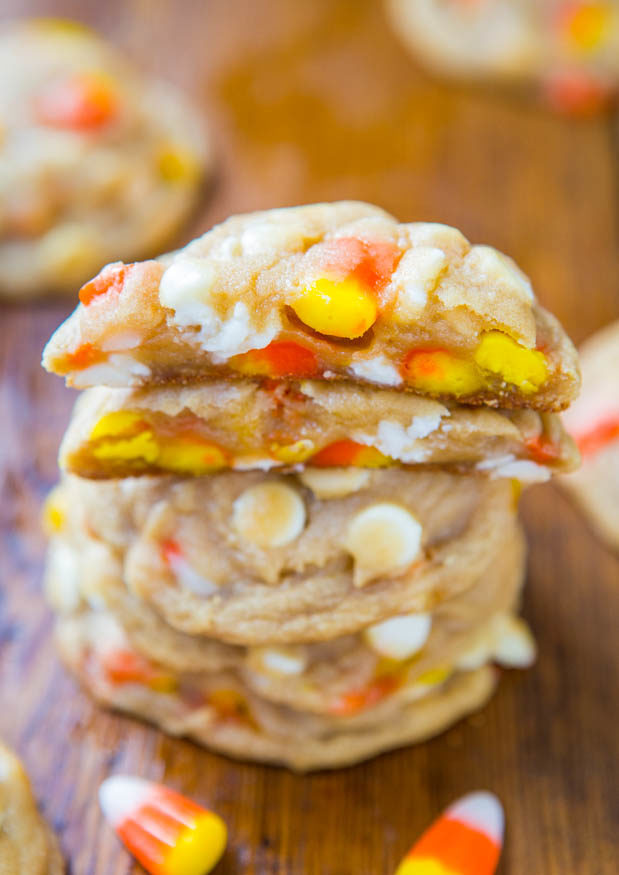 The kids might not enjoy candy corn, but adults are sure to fall in love with these <a href="http://www.averiecooks.com/2013/10/candy-corn-and-white-chocolate-softbatch-cookies.html" target="_blank">candy corn white chocolate cookies.</a> 