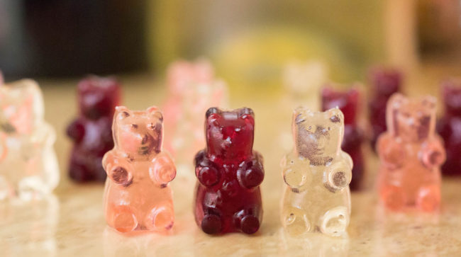 I'm addicted to all things gummy, so I can't wait to try out these <a href="http://cookingwithjanica.com/wine-gummy-bears-recipe-red-white-rose/" target="_blank">drunken gummy bears</a>. 