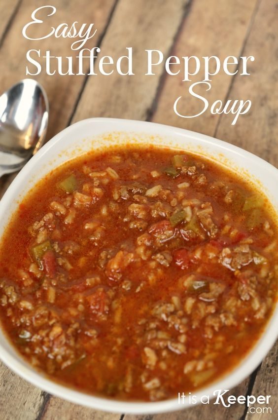 You can turn almost <a href="http://www.itisakeeper.com/9201/soup-recipe-ideas-easy-stuffed-pepper-soup/" target="_blank">any classic dish</a> into an insanely good soup.