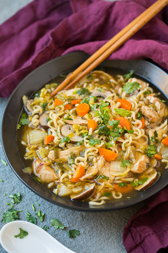 This chicken noodle soup adds an Asian spin on the traditional dish.