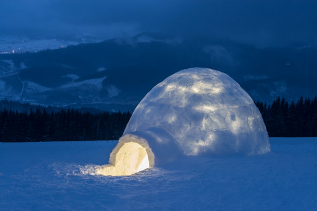 Eskimos keep their food in refrigerators to keep it from freezing.