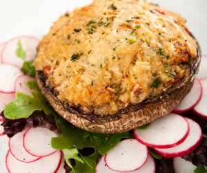These <a href="http://www.bigoven.com/recipe/portobello-mushrooms-stuffed-with-eggplant-and-gorgonzola/132832" target="_blank">eggplant stuffed mushrooms</a> are appetizers everyone will love.