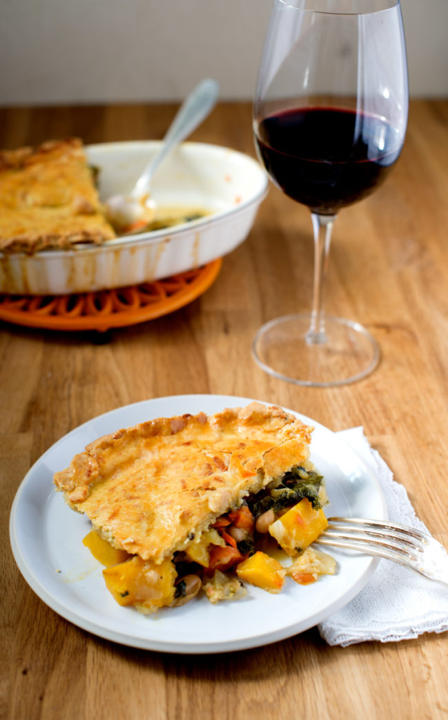 Replace the chicken with pumpkin and your <a href="http://www.earthyfeast.com/recipe/pumpkin-pot-pie/" target="_blank">pot pie recipe</a> is guaranteed to be gobbled up. 