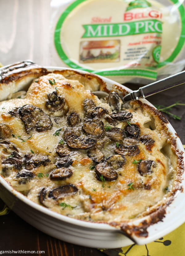 This <a href="http://www.garnishwithlemon.com/provolone-mushroom-and-potato-gratin/" target="_blank">mushroom and potatoes au gratin</a> dish looks so yummy, my mouth is watering already!