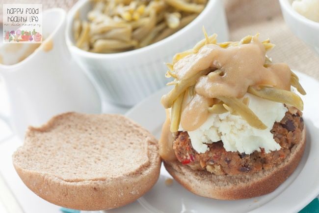 This <a href="http://happyfoodhealthylife.com/thanksgiving-leftover-veggie-burger/" target="_blank">leftover veggie burger</a> is the vegetarian dish your friends can enjoy long after Thanksgiving ends.