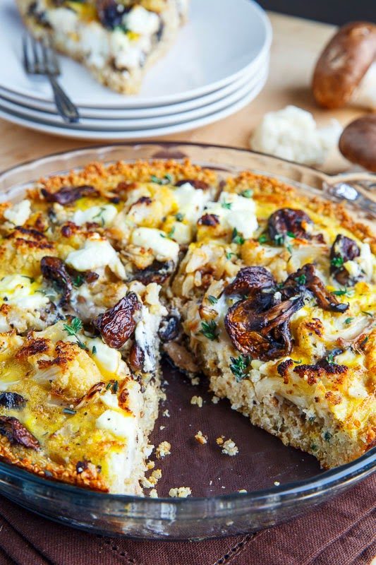 You might not think of quiche on Thanksgiving, but this <a href="http://www.closetcooking.com/2014/10/roasted-cauliflower-mushroom-and-goat.html" target="_blank">cauliflower, mushroom, and goat cheese</a> quiche will leave you speechless.