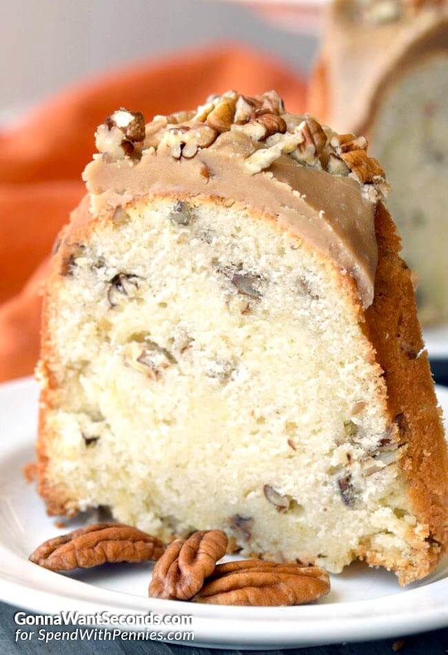 And this <a href="http://www.spendwithpennies.com/glazed-bourbon-pecan-pound-cake/" target="_blank">pecan pound cake</a> is loaded with bourbon!