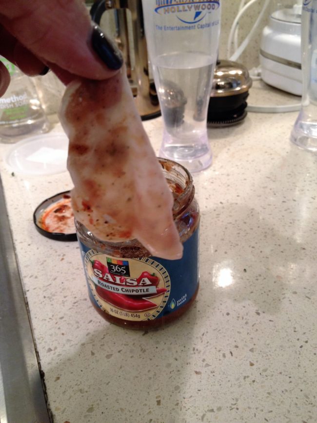 This woman found a piece of latex in her Whole Foods salsa. I don't think that's organic.