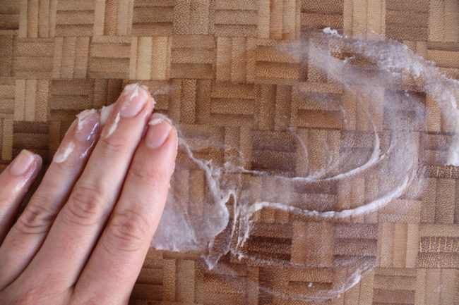 Preserve your cutting board by rubbing a teaspoon of oil on it every month or so.