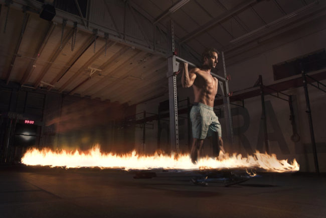 Each fire trail is a unique display of motion and athleticism. If going to the gym looked like this, working out would be a lot more exciting!