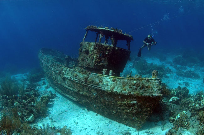 Some shipwrecks are underwater for decades or even centuries before they are discovered. 