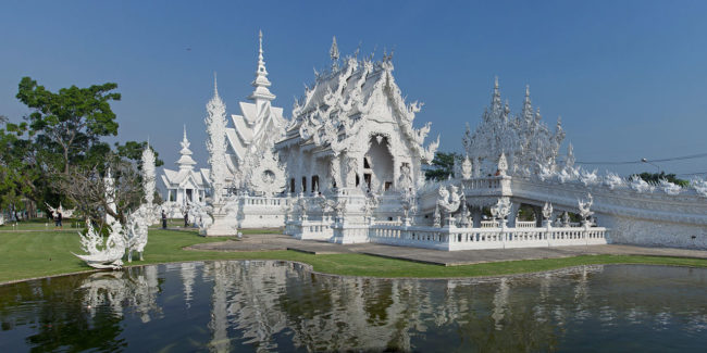 When you first walk up to the structure, you'll understand why it is also known as the White Temple.