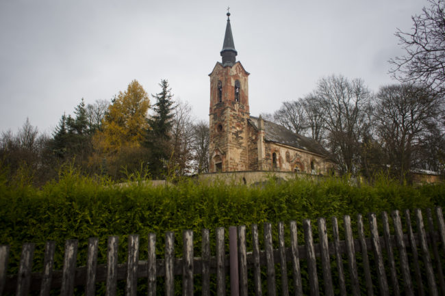 From the outside, St. George's Church in Lukova, Czech Republic, looks like any other village church.