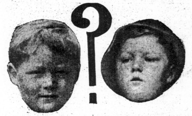 There's no denying that Bobby Dunbar (left) and the boy who was found, Bruce (right), look alike, but neither the Dunbars nor Anderson could positively identify the child as their son. After several days of uncertainty, the Dunbars announced that it was indeed their child. The case was closed.