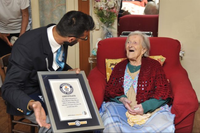 The distinction of being the oldest woman alive is nothing new to the Italian woman, who received official certification of her long-lasting achievement while celebrating her 116th birthday last year.
