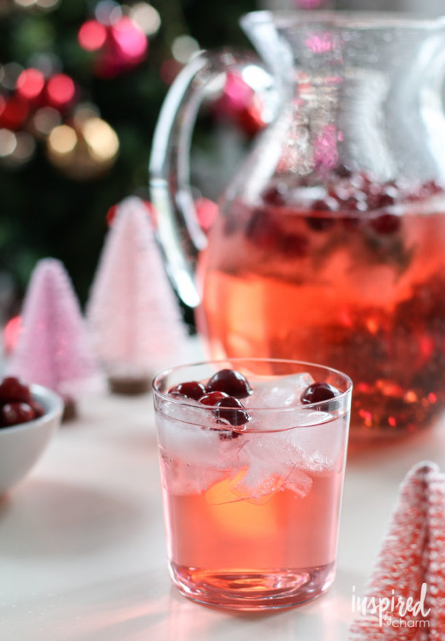 This <a href="http://inspiredbycharm.com/2015/12/jingle-juice-holiday-punch.html" target="_blank">jingle juice</a> is chock-full of whipped cream vodka, champagne, and cranberries. 