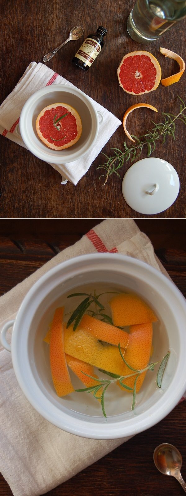 Grapefruit might not be what you'd think of when making potpourri, but this <a href="http://diana212m.blogspot.com/2014/10/the-perfect-early-fall-simmering.html" target="_blank">simple recipe</a> is proof that just about any fruit can leave your home smelling wonderful.