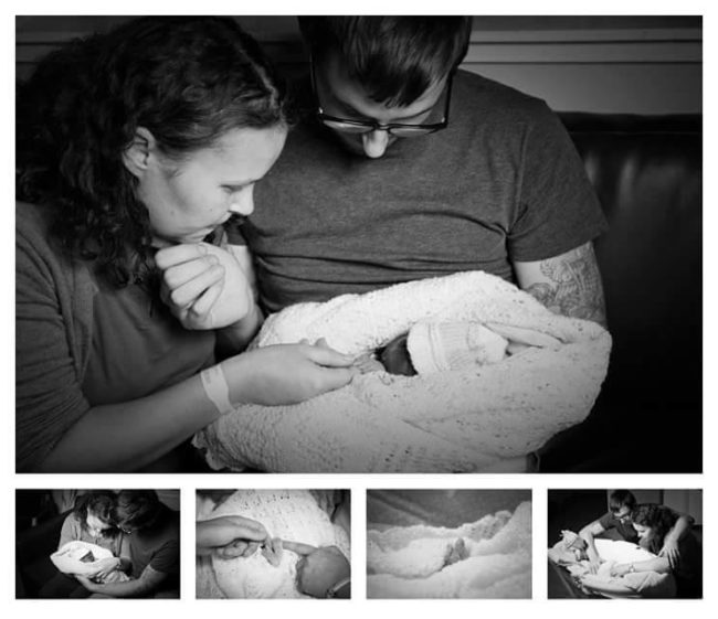 When a baby is stillborn and the family is interested in a remembrance photo shoot, participating hospitals and birthing centers contact Remember My Baby. Then, a volunteer photographer visits the family to take the photos.