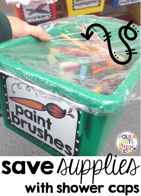 Whether you're a teacher or a parent (or both), keep your children's art supplies covered with a cap to avoid a huge mess.