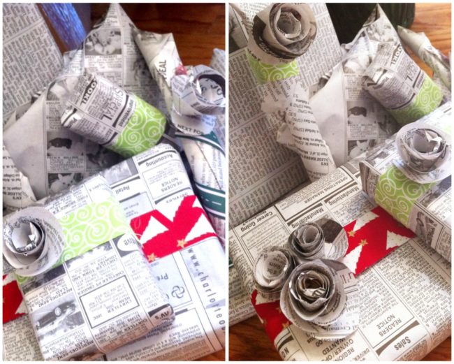 Wrap your loved ones' gifts in newspaper.