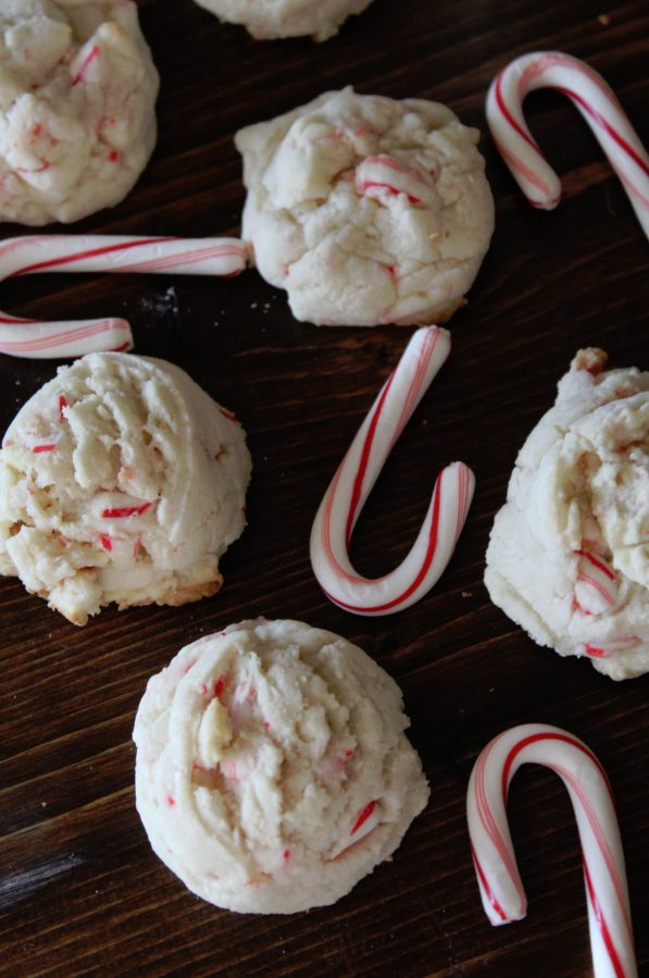 One bite of these <a href="http://www.tammileetips.com/2013/12/white-chocolate-candy-cane-cookies/" target="_blank">white chocolate candy cane cookies</a> and they'll become your new Christmas cookie must have.