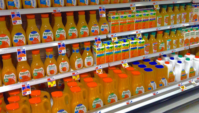 That gallon of OJ in your fridge is actually <a href="http://gizmodo.com/5825909/orange-juice-is-artificially-flavored-to-taste-like-oranges" target="_blank">artificially flavored</a>.