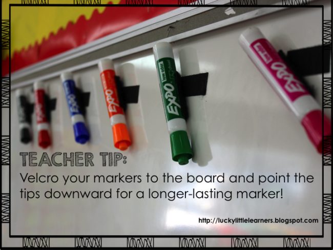 Many teachers buy their own supplies, so making them last longer can save money, too.