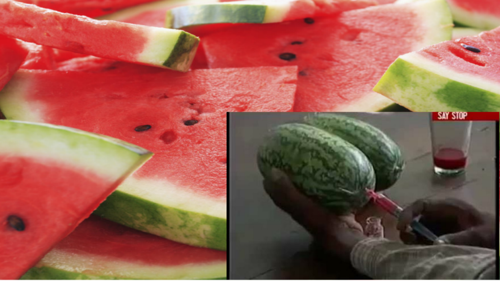 Shocking This Video Shows How Poison Is Injected Into Watermelons To